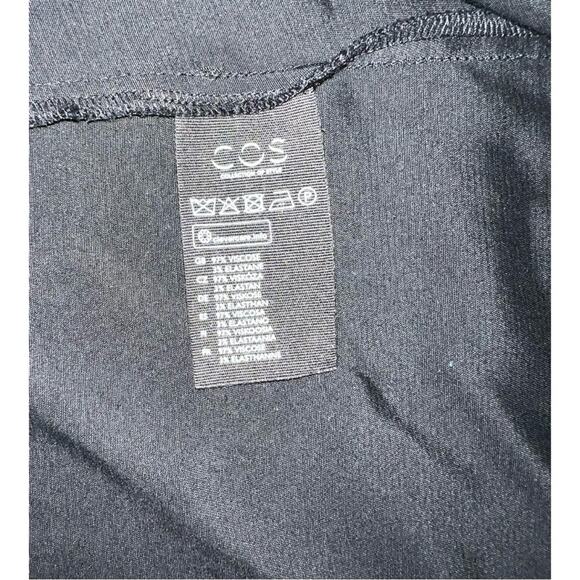COS Black Trapeze Short Sleeve Day Dress Size 10 - Picture 6 of 8